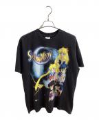 SCREEN STARSスクリーンズスターズ）の古着「プリントTシャツ　/　セーラームーン」｜ブラック