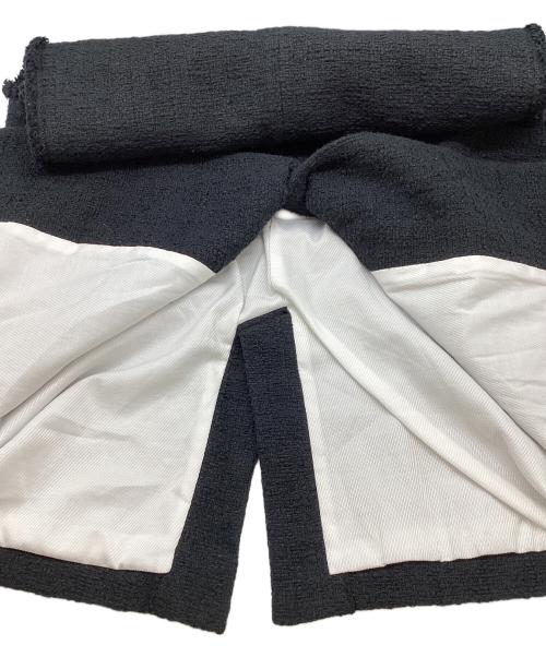 pual ce cin（ピュアルセシン）pual ce cin (ピュアルセシン) Cotton Tweed Vest / 0241070080 ブラック サイズ:FREEの古着・服飾アイテム