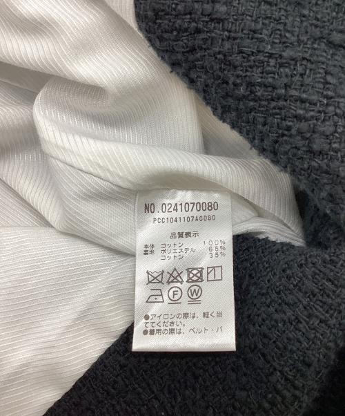 pual ce cin（ピュアルセシン）pual ce cin (ピュアルセシン) Cotton Tweed Vest / 0241070080 ブラック サイズ:FREEの古着・服飾アイテム