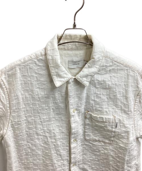 COACH（コーチ）COACH (コーチ) 半袖シャツ / C9909 ホワイト サイズ:Lの古着・服飾アイテム
