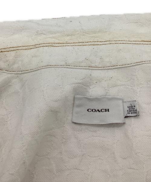 COACH（コーチ）COACH (コーチ) 半袖シャツ / C9909 ホワイト サイズ:Lの古着・服飾アイテム