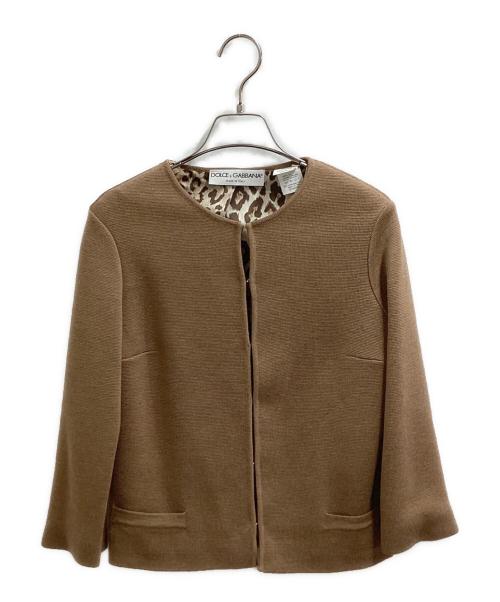 DOLCE & GABBANA（ドルチェ＆ガッバーナ）DOLCE & GABBANA (ドルチェ＆ガッバーナ) アンサンブルジャケット / 2EC6044AF ブラウン サイズ:42の古着・服飾アイテム