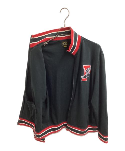 POLO RALPH LAUREN（ポロ・ラルフローレン）POLO RALPH LAUREN (ポロ・ラルフローレン) ジップアップスウェット ブラック サイズ:Lの古着・服飾アイテム