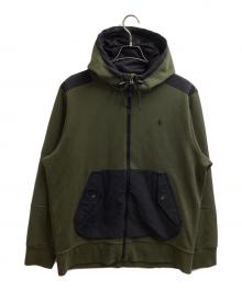 POLO RALPH LAUREN（ポロ・ラルフローレン）の古着「ハイブリッドジップパーカー」｜オリーブ