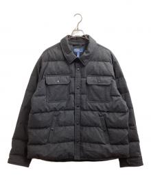 POLO RALPH LAUREN（ポロ・ラルフローレン）の古着「ダウン メルトン シャツ ジャケット」｜グレー