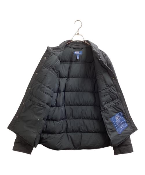 POLO RALPH LAUREN（ポロ・ラルフローレン）POLO RALPH LAUREN (ポロ・ラルフローレン) ダウン メルトン シャツ ジャケット グレー サイズ:ＸＸＬの古着・服飾アイテム