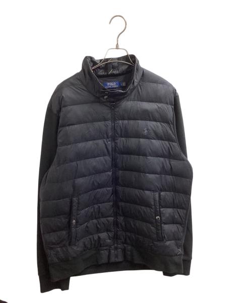 POLO RALPH LAUREN（ポロ・ラルフローレン）POLO RALPH LAUREN (ポロ・ラルフローレン) ハイブリッド中綿ジャケット ブラック サイズ:Lの古着・服飾アイテム