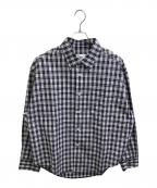 AMI Alexandre Mattiussiアミアレクサンドルマテュッシ）の古着「チェックシャツ　/　USH125.CO0012」｜ネイビー