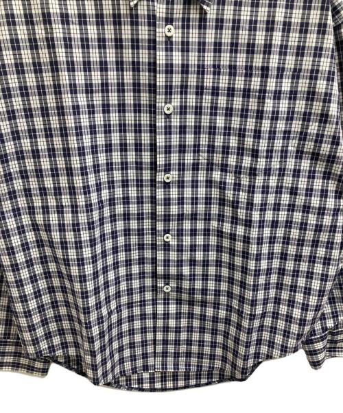 AMI Alexandre Mattiussi（アミアレクサンドルマテュッシ）AMI Alexandre Mattiussi (アミアレクサンドルマテュッシ) チェックシャツ　/　USH125.CO0012 ネイビー サイズ:Ｍの古着・服飾アイテム