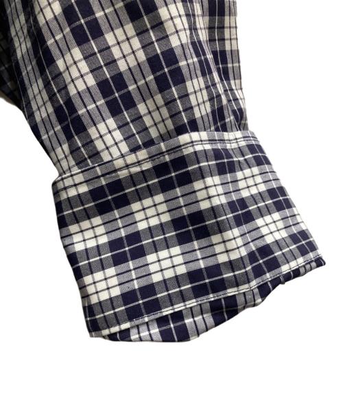 AMI Alexandre Mattiussi（アミアレクサンドルマテュッシ）AMI Alexandre Mattiussi (アミアレクサンドルマテュッシ) チェックシャツ　/　USH125.CO0012 ネイビー サイズ:Ｍの古着・服飾アイテム