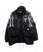 FACETASMファセッタズム）の古着「ORIGINAL BANDANA PRINT HIGH NECK JACKET / MKS-JK-M13 / 23AW」｜ブラック