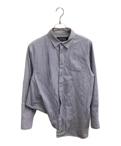 ANREALAGE（アンリアレイジ）ANREALAGE (アンリアレイジ) Rolled hem shirts / ロールドヘムシャツ ブルー サイズ:48の古着・服飾アイテム