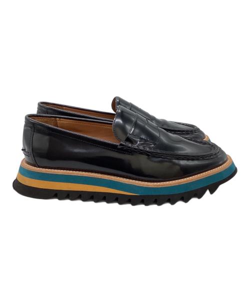 kolor/BEACON（カラービーコン）kolor/BEACON (カラービーコン) シャークソールローファー / 25SBM-A01531 ブラック サイズ:27.5cmの古着・服飾アイテム