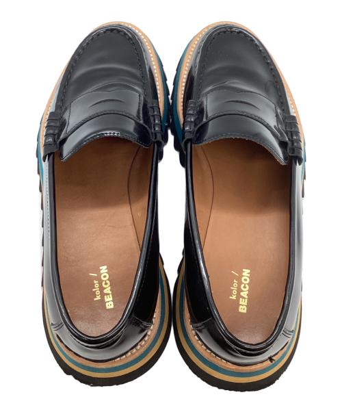 kolor/BEACON（カラービーコン）kolor/BEACON (カラービーコン) シャークソールローファー / 25SBM-A01531 ブラック サイズ:27.5cmの古着・服飾アイテム