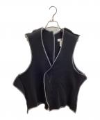 sulvamサルバム）の古着「Double face no sleeve top / プルオーバーベスト / SP-T01-600 / Made in JAPAN」｜ブラック