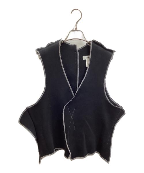 sulvam（サルバム）sulvam (サルバム) Double face no sleeve top / プルオーバーベスト / SP-T01-600 / Made in JAPAN ブラック サイズ:Lの古着・服飾アイテム
