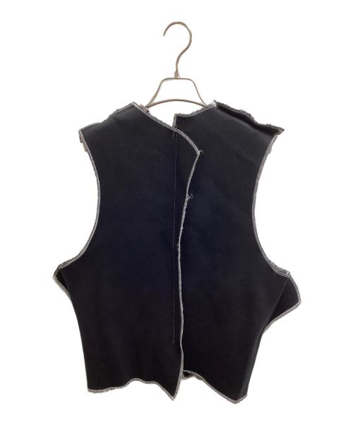sulvam（サルバム）sulvam (サルバム) Double face no sleeve top / プルオーバーベスト / SP-T01-600 / Made in JAPAN ブラック サイズ:Lの古着・服飾アイテム