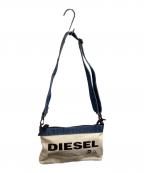 DIESELディーゼル）の古着「キャンバス×デニム切替ショルダーバッグ」｜アイボリー