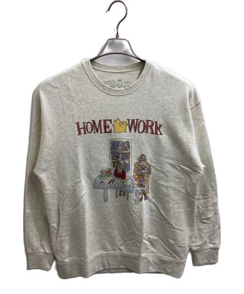 iip CENTRAL PARK NYC（インタビュアーインザパーク）iip CENTRAL PARK NYC (インタビュアーインザパーク) スウェット ベージュ サイズ:Lの古着・服飾アイテム