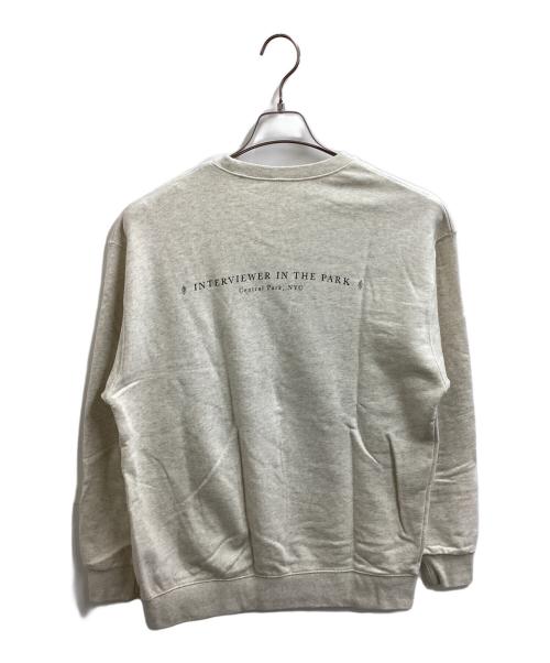 iip CENTRAL PARK NYC（インタビュアーインザパーク）iip CENTRAL PARK NYC (インタビュアーインザパーク) スウェット ベージュ サイズ:Lの古着・服飾アイテム