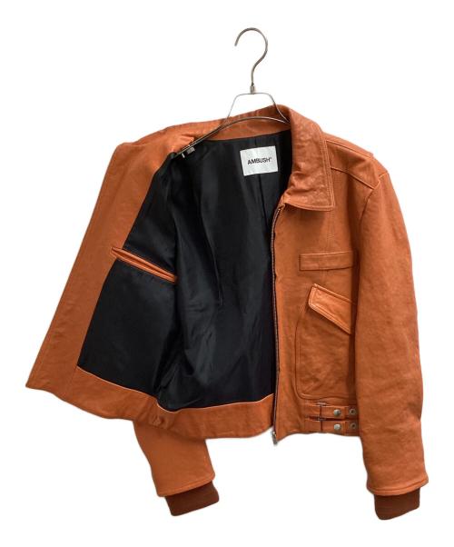 AMBUSH（アンブッシュ）AMBUSH (アンブッシュ) シープレザージャケット　/　12111795　/　19AW ネイビー サイズ:2の古着・服飾アイテム