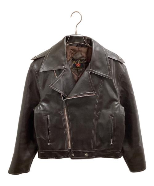 ROYAL COACH（ロイヤルコーチ）ROYAL COACH (ロイヤルコーチ) レザージャケット ブラウン サイズ:Lの古着・服飾アイテム