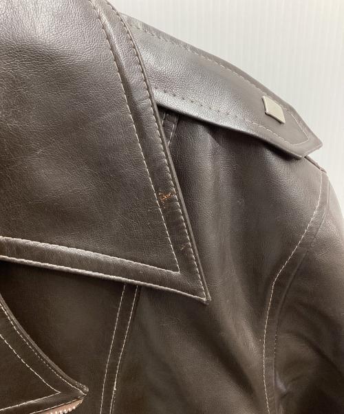 ROYAL COACH（ロイヤルコーチ）ROYAL COACH (ロイヤルコーチ) レザージャケット ブラウン サイズ:Lの古着・服飾アイテム