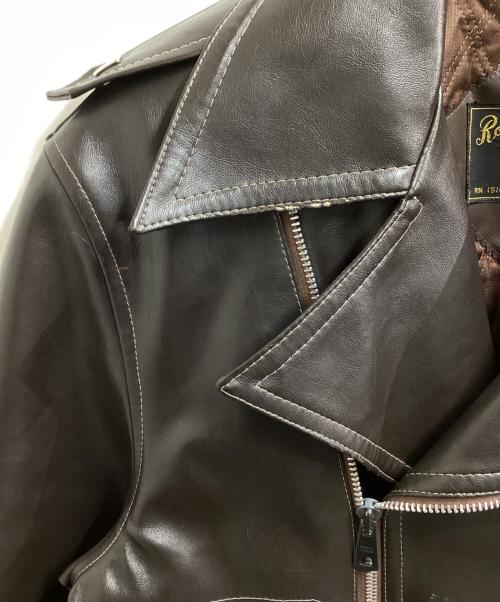ROYAL COACH（ロイヤルコーチ）ROYAL COACH (ロイヤルコーチ) レザージャケット ブラウン サイズ:Lの古着・服飾アイテム