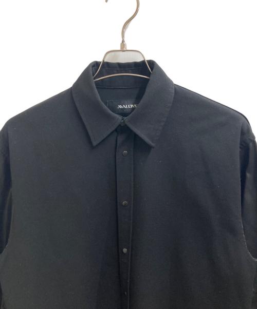 AVALONE（アヴァロン）AVALONE (アヴァロン) 切替シャツ　/　A-20SS-BSS ブラック サイズ:3の古着・服飾アイテム