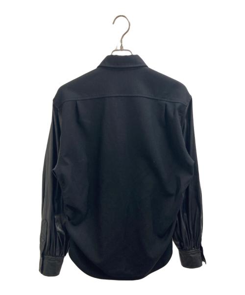 AVALONE（アヴァロン）AVALONE (アヴァロン) 切替シャツ　/　A-20SS-BSS ブラック サイズ:3の古着・服飾アイテム