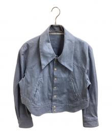 TOKIO（トキオ）の古着「ビックカラーショートブルゾン　/　23AW-TKO-BL01」｜ブルー