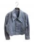TOKIO（トキオ）の古着「ビックカラーショートブルゾン　/　23AW-TKO-BL01」｜ブルー