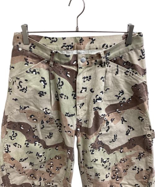 CONZ（コンズ）CONZ (コンズ) CAMO DUCK DOUBLE KNEE CURVED LEG PANTS / カモダックダブルニーカーブドレグパンツ ベージュ サイズ:2の古着・服飾アイテム