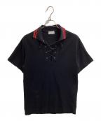 LITTLEBIGリトルビッグ）の古着「SS Lace Up Polo SH」｜ブラック