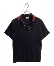 LITTLEBIG（リトルビッグ）の古着「SS Lace Up Polo SH」｜ブラック