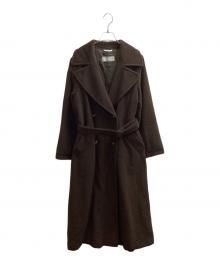 MaxMara（マックスマーラ）の古着「バージンウール ダブルチェスターコート / 銀タグ」｜ブラウン