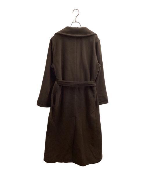 MaxMara（マックスマーラ）MaxMara (マックスマーラ) バージンウール ダブルチェスターコート / 銀タグ ブラウン サイズ:40の古着・服飾アイテム