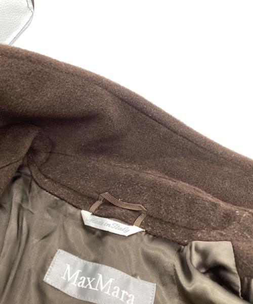 MaxMara（マックスマーラ）MaxMara (マックスマーラ) バージンウール ダブルチェスターコート / 銀タグ ブラウン サイズ:40の古着・服飾アイテム