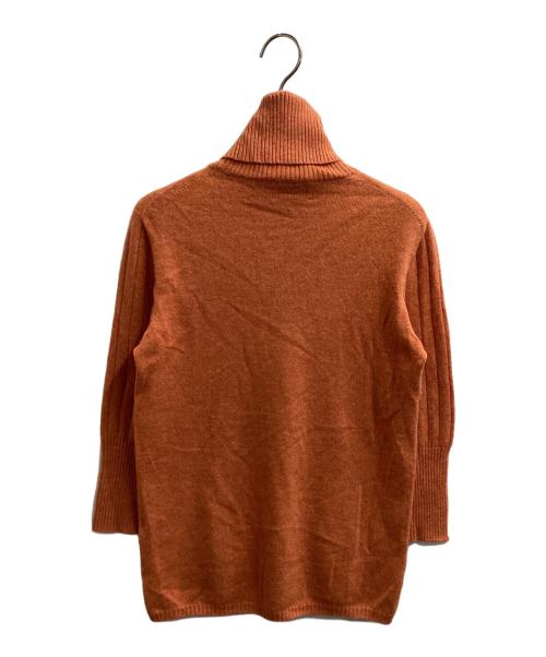 Agnona（アニオナ）Agnona (アニオナ) カシミヤタートルネックニット オレンジ サイズ:42の古着・服飾アイテム