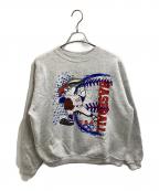 Hanesヘインズ）の古着「プリントスウェット / 推定90s / USA製」｜グレー