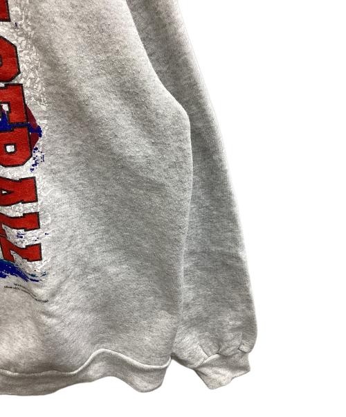 Hanes（ヘインズ）Hanes (ヘインズ) プリントスウェット / 	推定90s / USA製 グレー サイズ:XLの古着・服飾アイテム