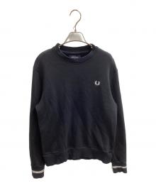 FRED PERRY（フレッドペリー）の古着「クルーネックスウェット」｜ブラック