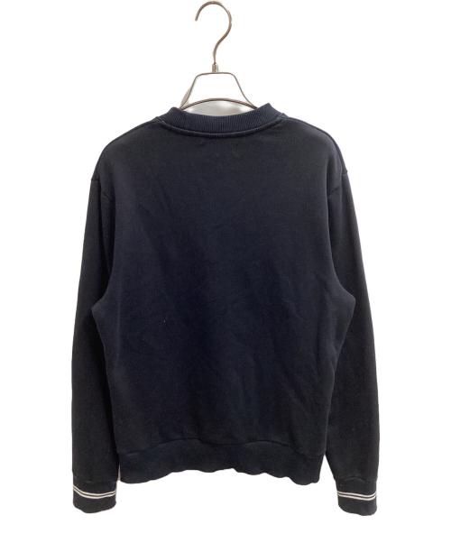 FRED PERRY（フレッドペリー）FRED PERRY (フレッドペリー) クルーネックスウェット ブラック サイズ:Mの古着・服飾アイテム