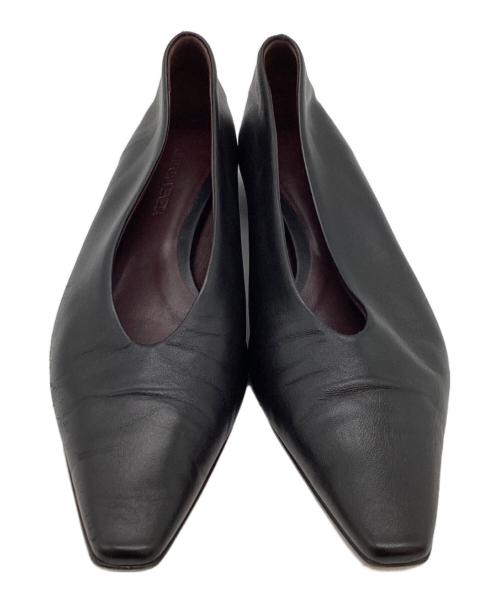 BOTTEGA VENETA（ボッテガベネタ）BOTTEGA VENETA (ボッテガベネタ) アーモンド スクエアトゥフラットパンプス　/　608872 6 サイズ:37　1/2の古着・服飾アイテム