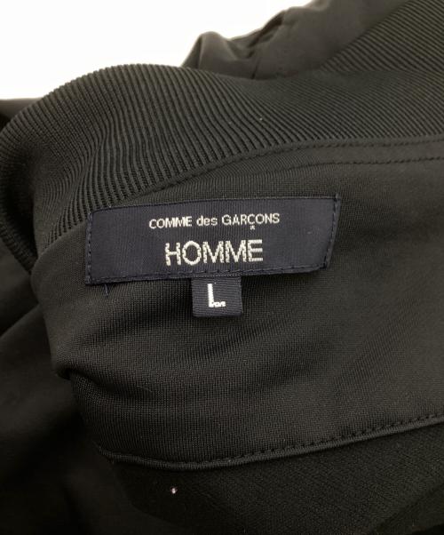 COMME des GARCONS HOMME（コムデギャルソン オム）COMME des GARCONS HOMME (コムデギャルソン オム) 綿ナイロン裏毛ジャージカーディガン / HQ-T007 ブラック サイズ:Lの古着・服飾アイテム