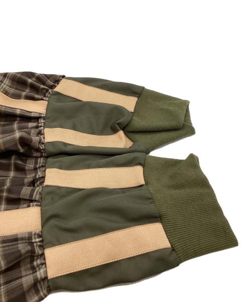 HEIHEI（ヘイヘイ）HEIHEI (ヘイヘイ) トラックナイロンフリルドレス ブラウン サイズ:表記なしの古着・服飾アイテム