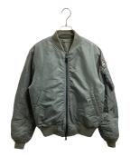 AVIREX×ANGLERS BIGJOHNアヴィレックス×）の古着「別注MA-1ジャケット」｜グリーン