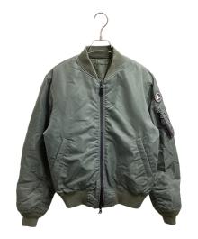 AVIREX×ANGLERS BIGJOHN（アヴィレックス）の古着「別注MA-1ジャケット」｜グリーン