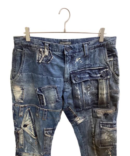 DOLCE & GABBANA（ドルチェ＆ガッバーナ）DOLCE & GABBANA (ドルチェ＆ガッバーナ) 多重ポケットデニムパンツ / G3CZAP/G9N20 インディゴ サイズ:44の古着・服飾アイテム