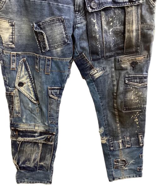 DOLCE & GABBANA（ドルチェ＆ガッバーナ）DOLCE & GABBANA (ドルチェ＆ガッバーナ) 多重ポケットデニムパンツ / G3CZAP/G9N20 インディゴ サイズ:44の古着・服飾アイテム